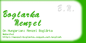 boglarka menzel business card